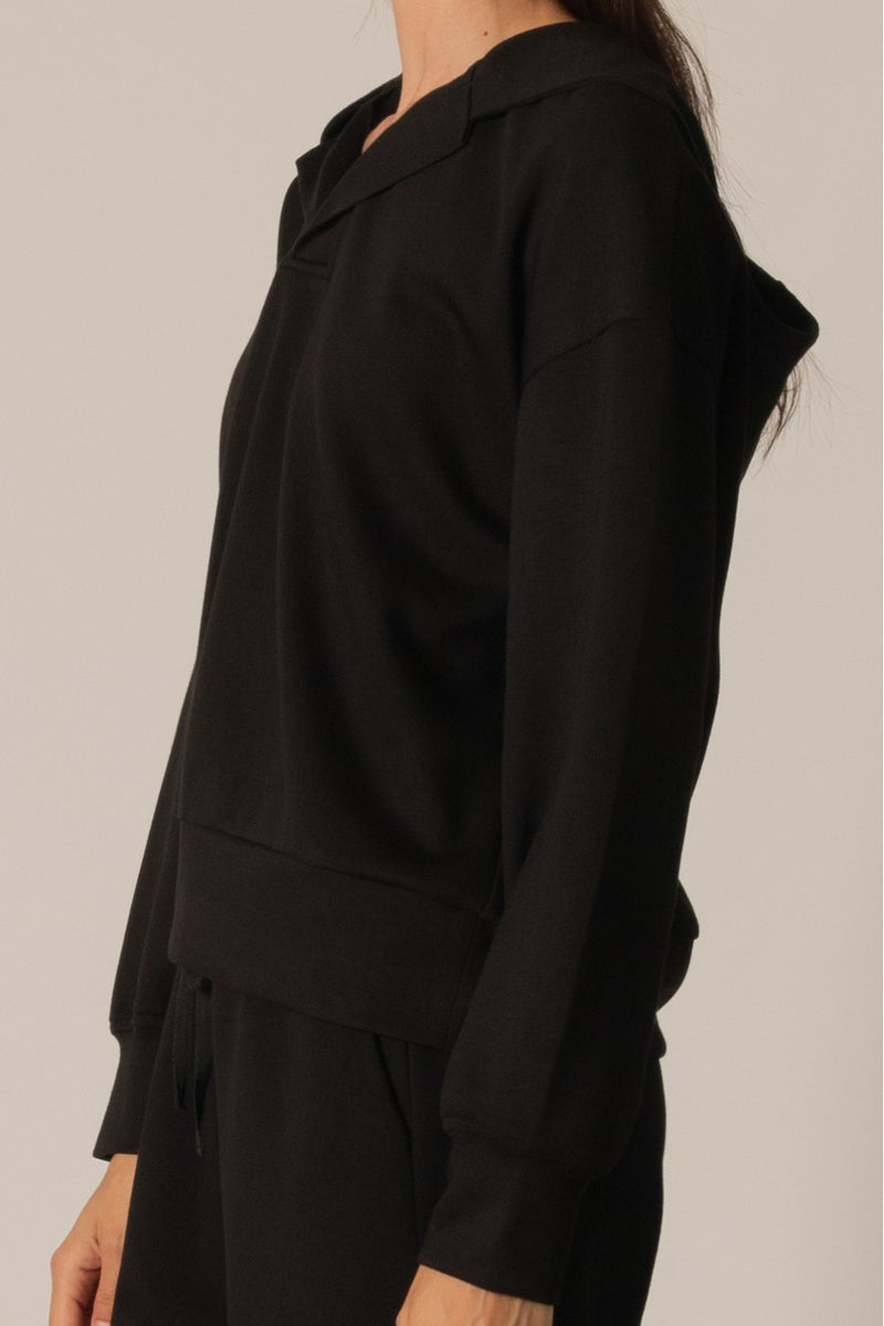 Butter Modal Hoodie Long Sleeve Top