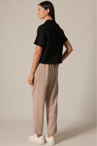Butter Modal Short Sleeve Quarter Zip Top