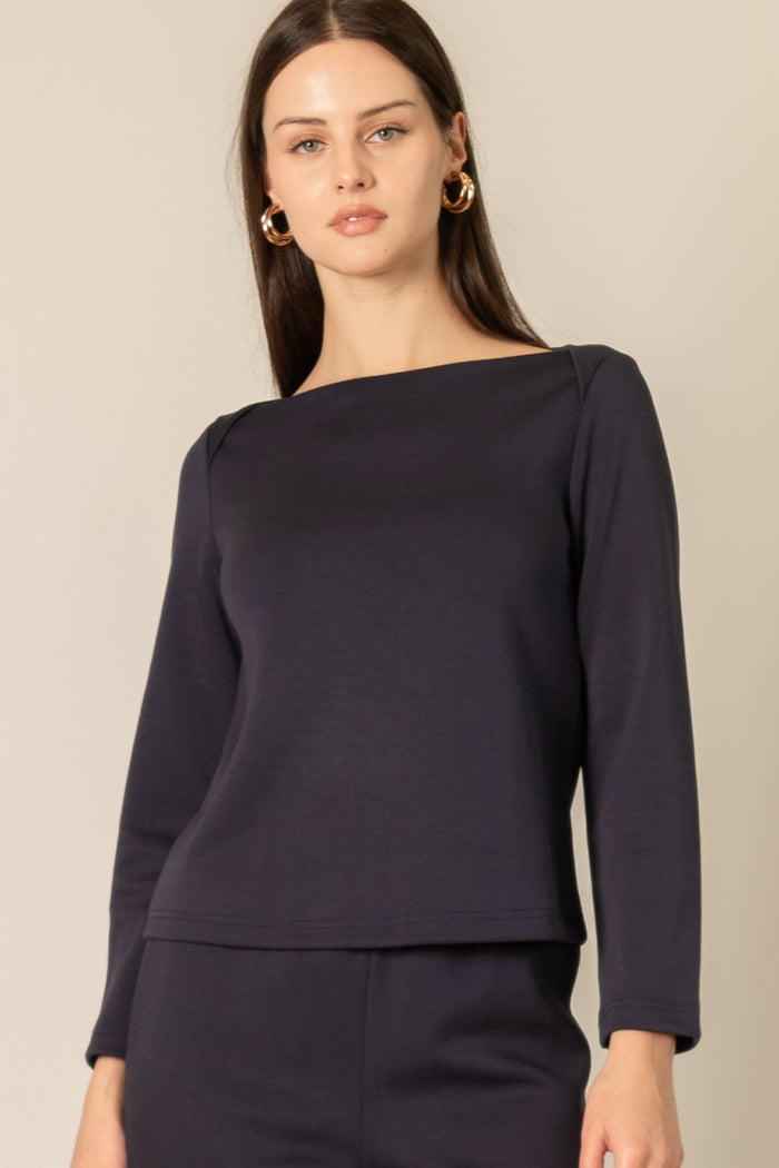 Long Sleeve Round Neck Top
