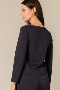 Long Sleeve Round Neck Top
