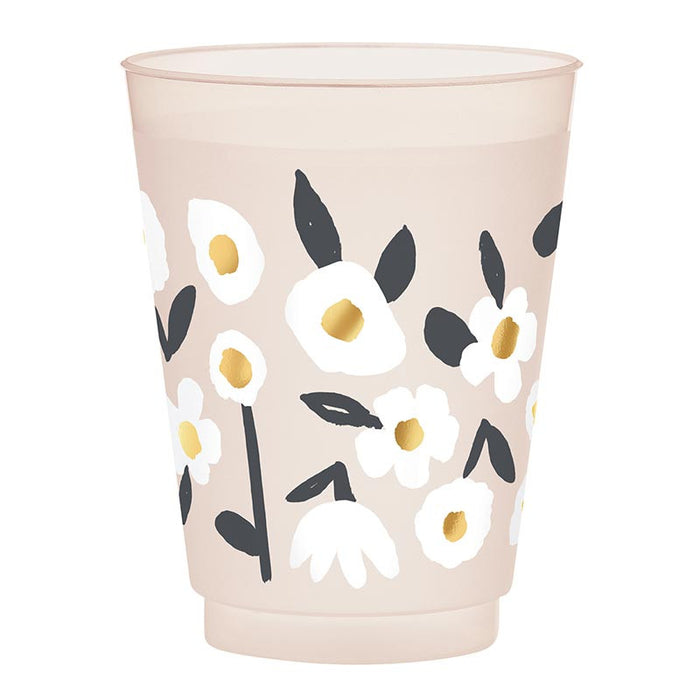 Frost Cups - Floral - Set of 8