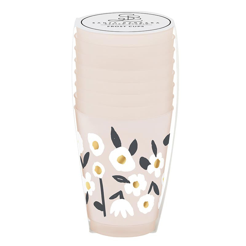 Frost Cups - Floral - Set of 8