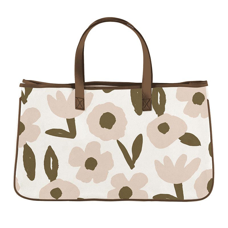 Canvas Tote - Blush Flower