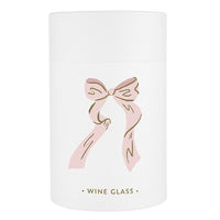 Stemless Wine Glass-Pink Bow
