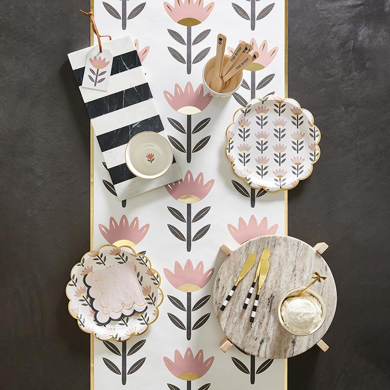 Paper Table Runner - Flower