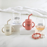 Wine Glass + Sippy Cup Set