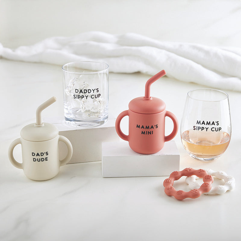 Wine Glass + Sippy Cup Set