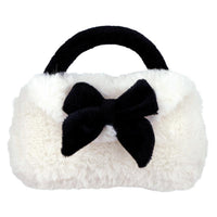 Plush Rattle Purse - Bow