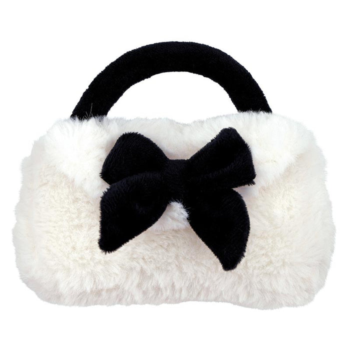 Plush Rattle Purse - Bow