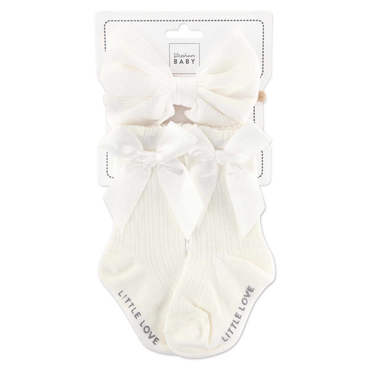 Headband & Socks Set - White