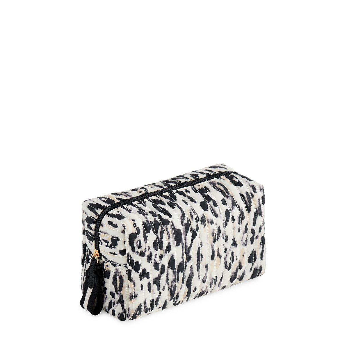 EZRA  BOXY COSMETIC POUCH,LEOPARD