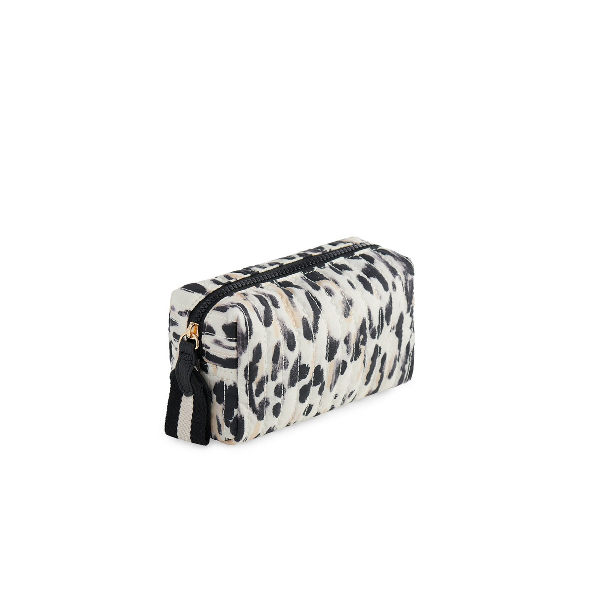 EZRA  BOXY COSMETIC POUCH,LEOPARD