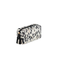 EZRA  BOXY COSMETIC POUCH,LEOPARD