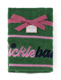 PICKLEBALLER TOWEL,GREEN