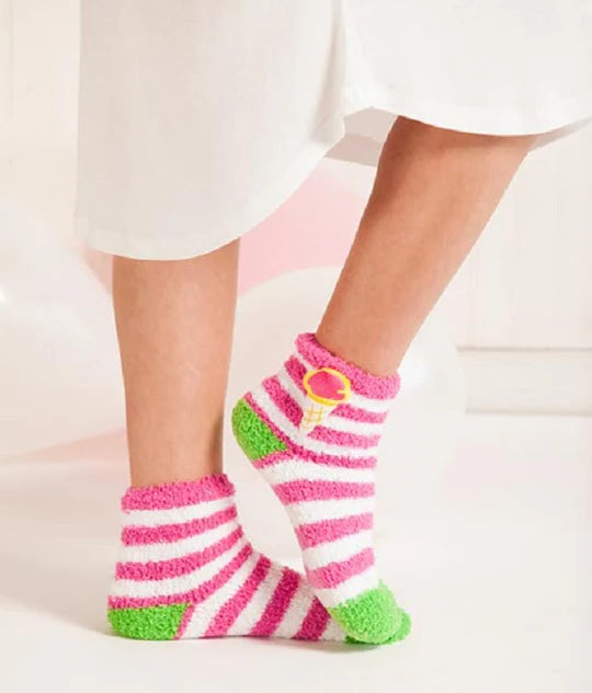 ICE CREAM CONE SOCK IN GIFT ORN