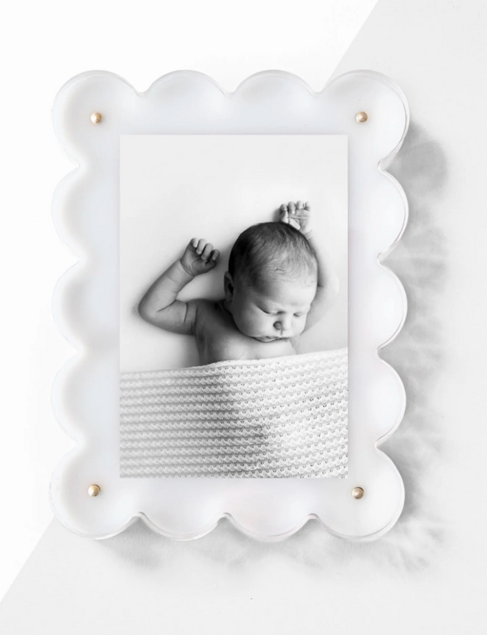 WHITE ACRYLIC PICTURE FRAME