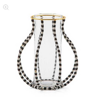 Black & White Greek Small Vase