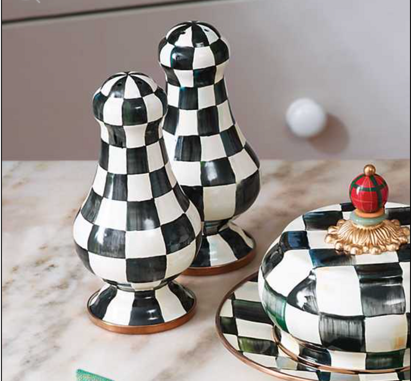 Courtly Check Large Salt & Pepper Shakers