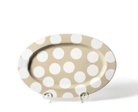 Neutral Dot Big Oval Entertaining Platter