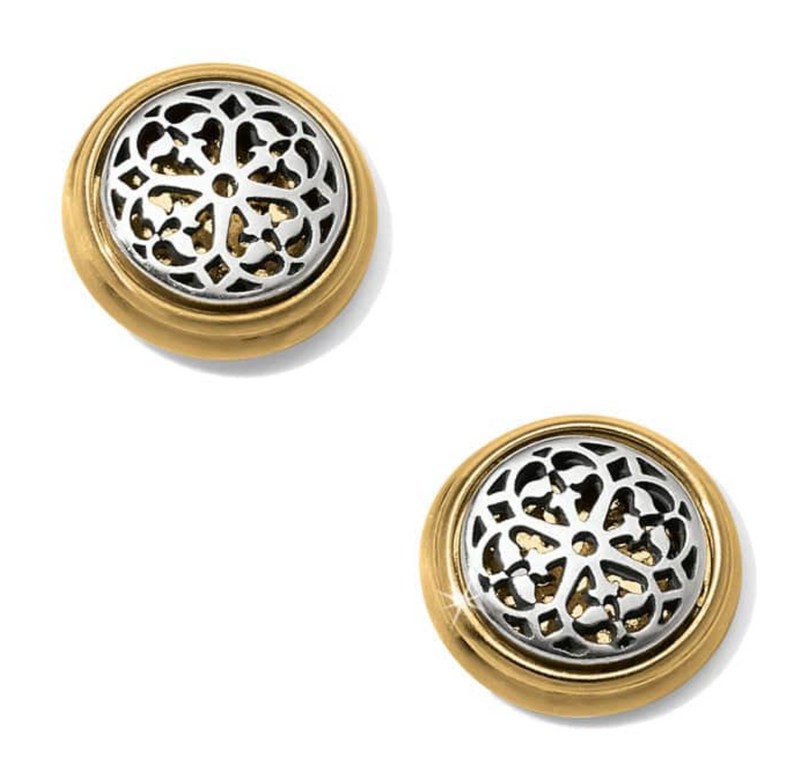 Ferrara Two Tone Post Earrings