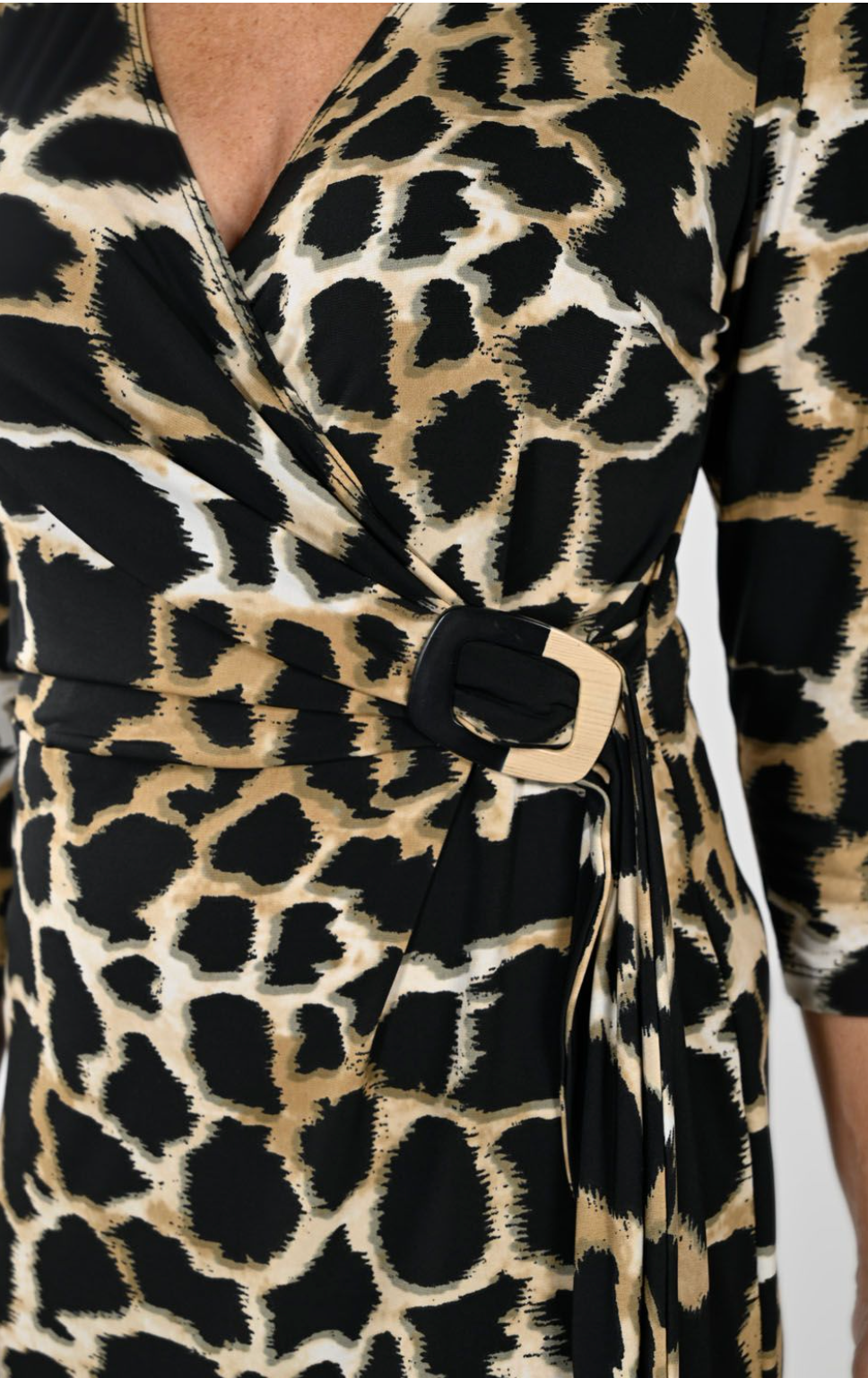 Leopard Print Wrap Dress