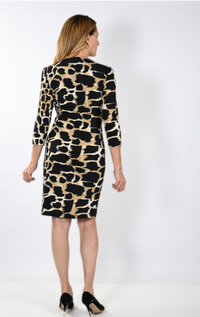 Leopard Print Wrap Dress