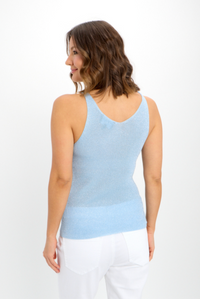 Pale Blue Sleeveless Tank