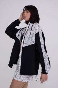 Color Block Marbled Swirls Active Jacket