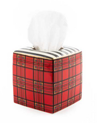 Tartan Red Boutique Tissue Box Cover