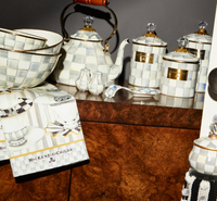 Sterling Check Salt & Pepper Shakers