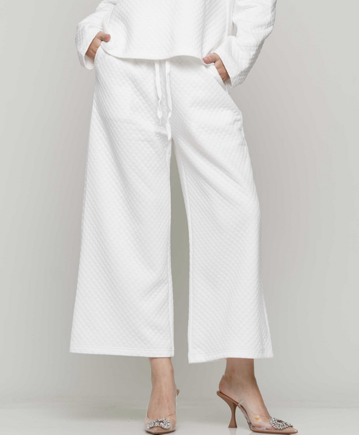 Quilt Wide Legged Pants