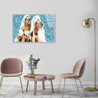 BEST FRIEND CHICA DUO - FRAMED ACRYLIC ART