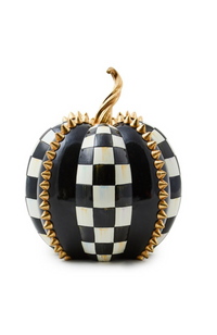 Courtly Check Tall Gold Spikes Pumpkin