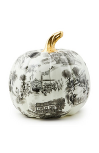 Black Toile Large Pumpkin