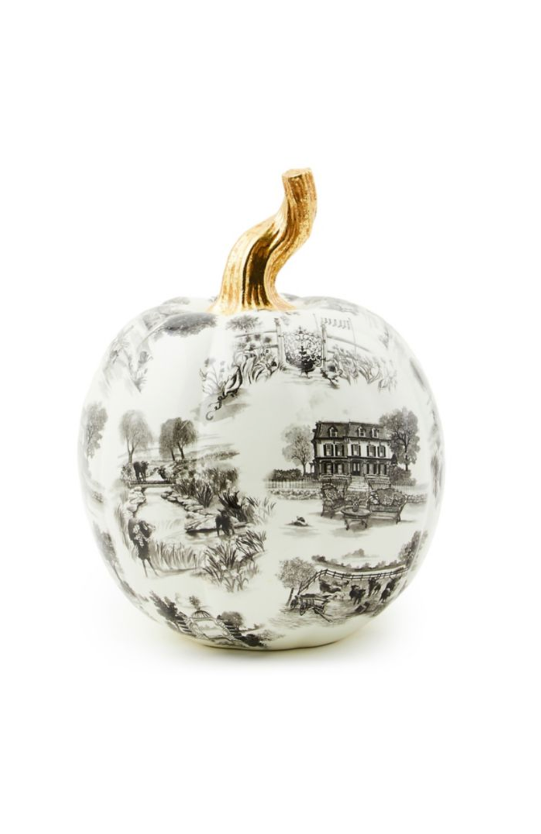 Black Toile Small Pumpkin