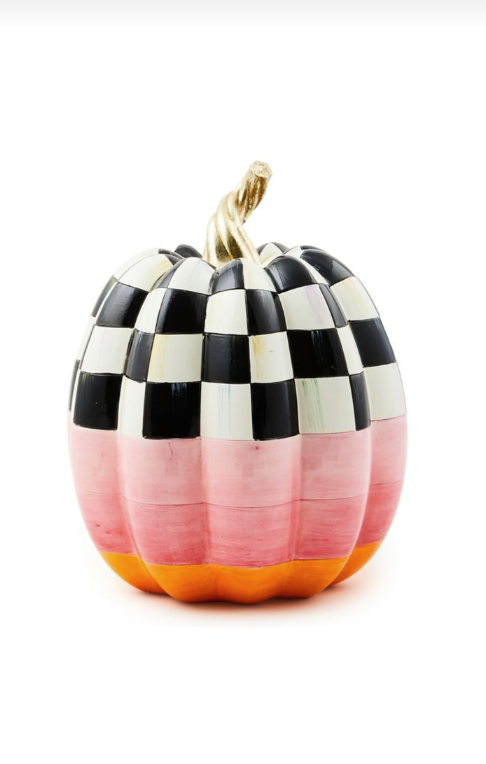 Cotton Candy Medium Check Pumpkin