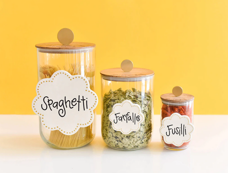 Happy Everything Mini Small Wooden Lid Glass Jar