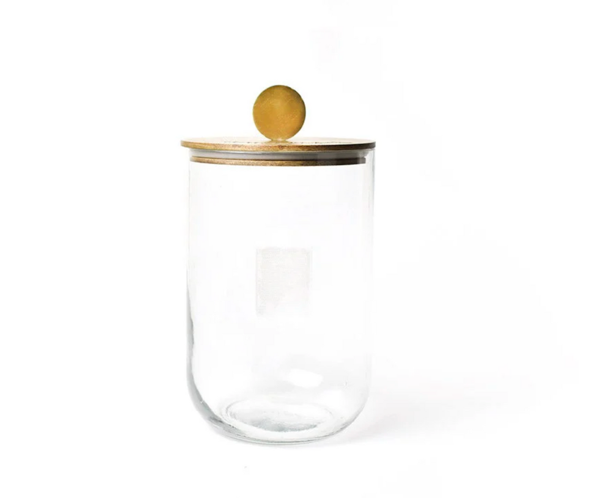 Mini Wooden Lid Happy Everything Glass Jar