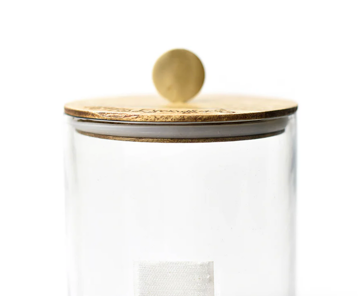 Mini Wooden Lid Happy Everything Glass Jar