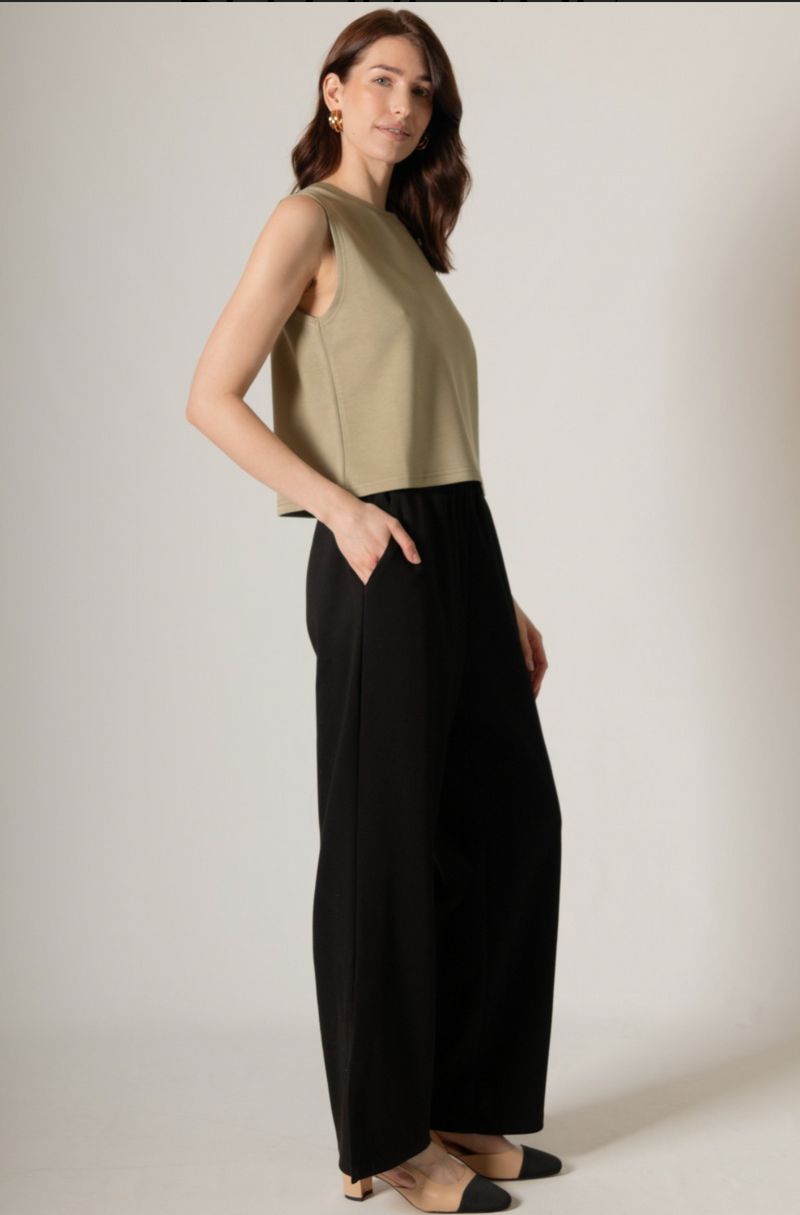 P. CILL Butter Modal Round Neck Sleeveless Top