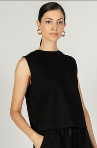 P. CILL Butter Modal Round Neck Sleeveless Top