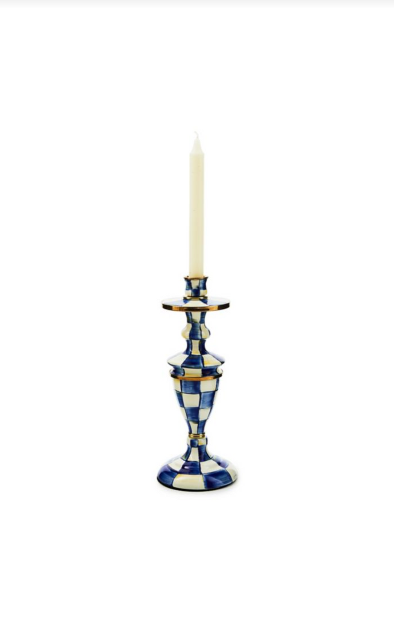 Royal Check Medium Candlestick