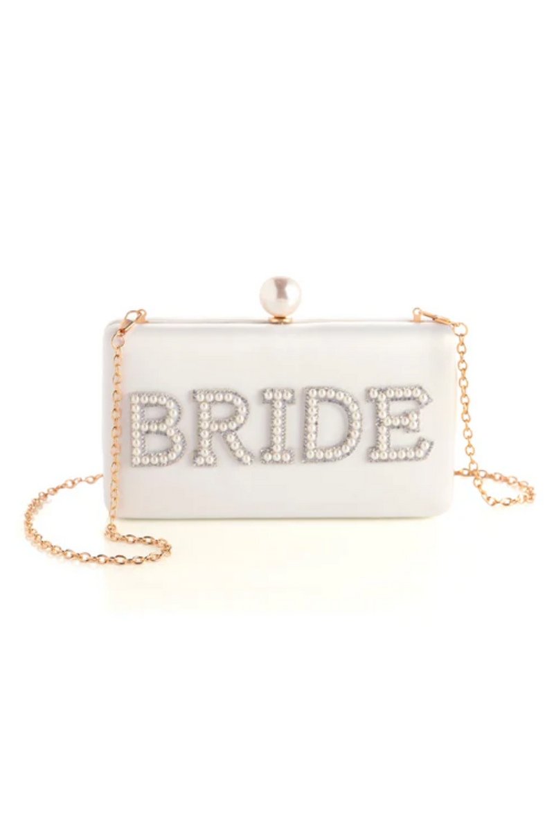 Shiraleah "Bride" Pearl Minaudiere, Ivory