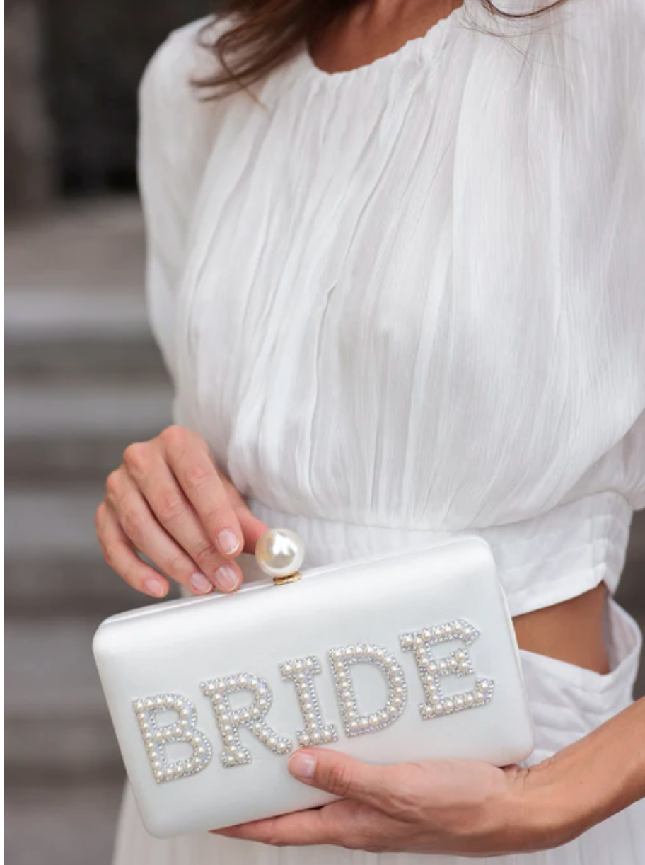 Shiraleah "Bride" Pearl Minaudiere, Ivory