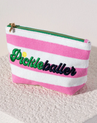 Shiraleah "Pickleballer" Zip Pouch, Pink