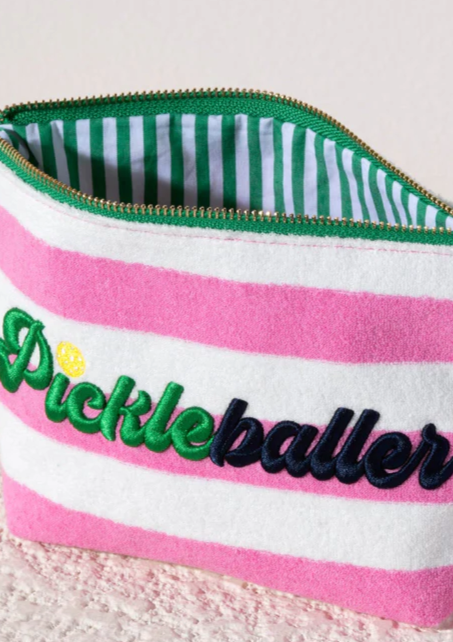 Shiraleah "Pickleballer" Zip Pouch, Pink