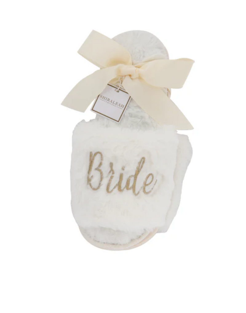 Shiraleah "Bride" Slippers, Ivory