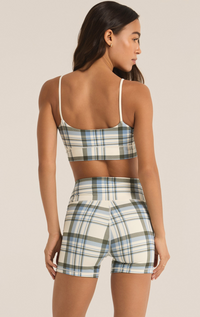 Shine Plaid Bra