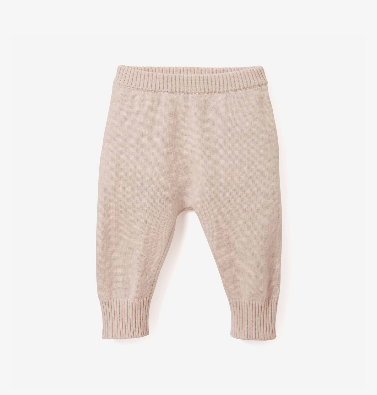 Pale Pink Fine Knit Cotton Baby Pant