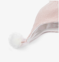 Sofia & Finn Pale Pink Pom Pom Baby Hat